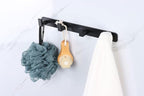 Coat Rack, Heavy Duty Stainless Steel 4 Tri Coat Hook Hanger, Wall Mounted - Image 2