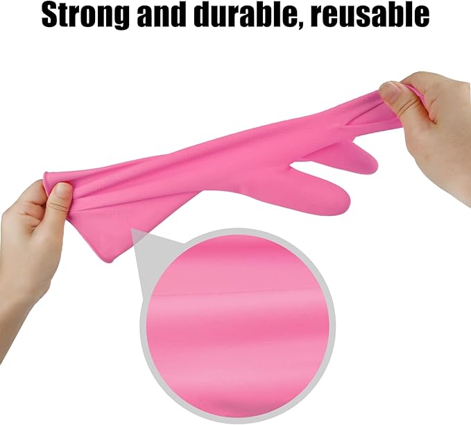 Rubber cleaning gloves 3 or 6 Pairs - Image 7