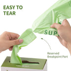 SUPERBIO 13 Gallon Flat Top Compostable Food Waste Bags, 2 Pack, 0.87 Mil - Image 6