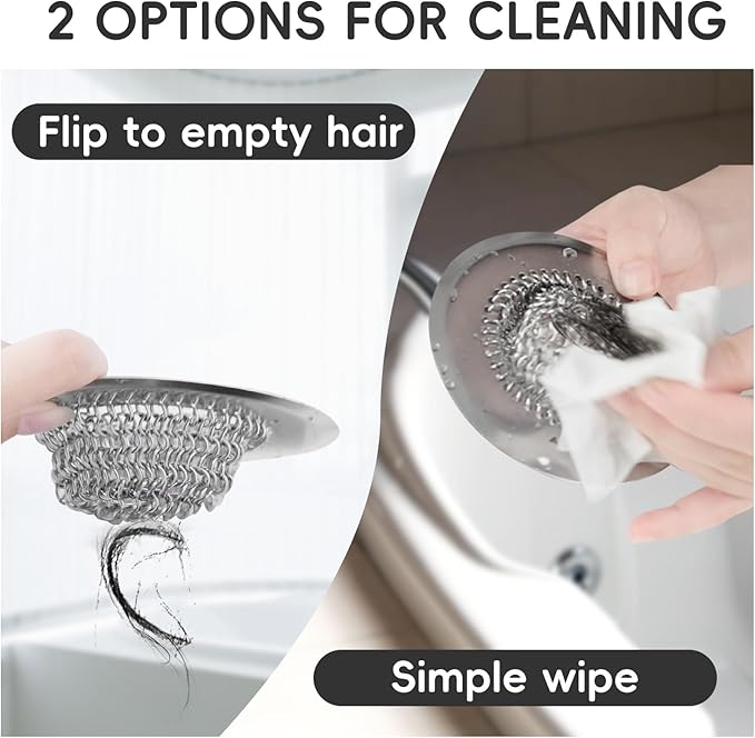 2 Pack Wokdada Bathtub Drain Hair Catcher, Wokdada Fast Drainage Shower Drain - Image 7