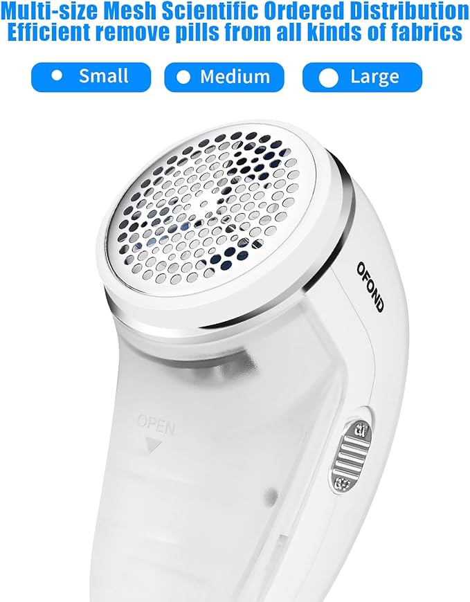 Fabric Shaver Lint Remover for Clothes, Electric Lint Shaver Battery Operated - Image 2