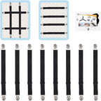 Adjustable Bed Sheet Straps Clips, Elastic Mattress Sheet Fasteners Holder and by QoeCycth