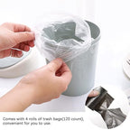2 Pcs Plastic Mini Wastebasket Trash Can - Image 4