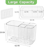 Toothbrush Holder for Bathroom Countertop and Wall - Image 2