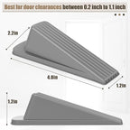 Crosize Door Stoppers for Bottom of Door, Premium Rubber Door Stops, Sturdy - Image 2