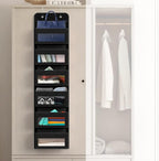 Simple Houseware 6 Clear Window Pocket Over Closet Door Storage Hanging - Image 4