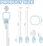 YOTIME Standing Straw Cleaner Brush Set, 4in1 Reusable Straw Brushes - Image 2