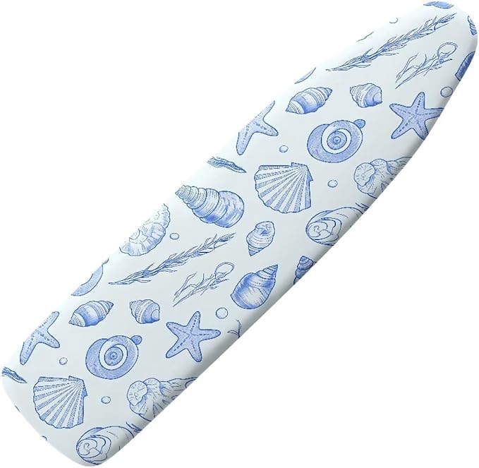 Sketch Ocean Shell Steam Ironing Board Cover Line Draw Starfish Stain Resistant by Daulesho