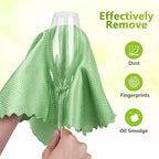 HOMEXCEL Microfiber Glass Cleaning Cloths-6PK, Stainless Steel, Premium Magic - Image 4