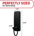 Command Medium Matte Black Wall Hook, 2 Coat Hooks and 4 Strips, Damage-Free - Image 2