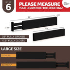 6 Pack Bamboo Drawer Dividers - Image 6