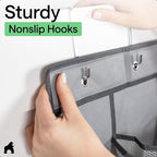 GORILLA GRIP Over the Door Shoe Organizer, 12 Large Breathable Mesh Pockets - Image 9