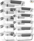 [10 pack Glass Meal Prep Containers by coccot