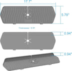 Sink Drain Mat Behind Faucet, Faucet Guard Draining Mat, 90° Foldable Tap - Image 7