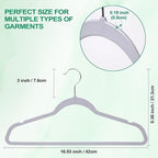 Plastic Coat Hangers 50-Pack, Space Saving Closet Hangers - Image 3