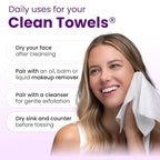 Clean Skin Club Healthy Aging Clean Towels® XL, Travel Pack, Smooths Fine Lines - Image 9