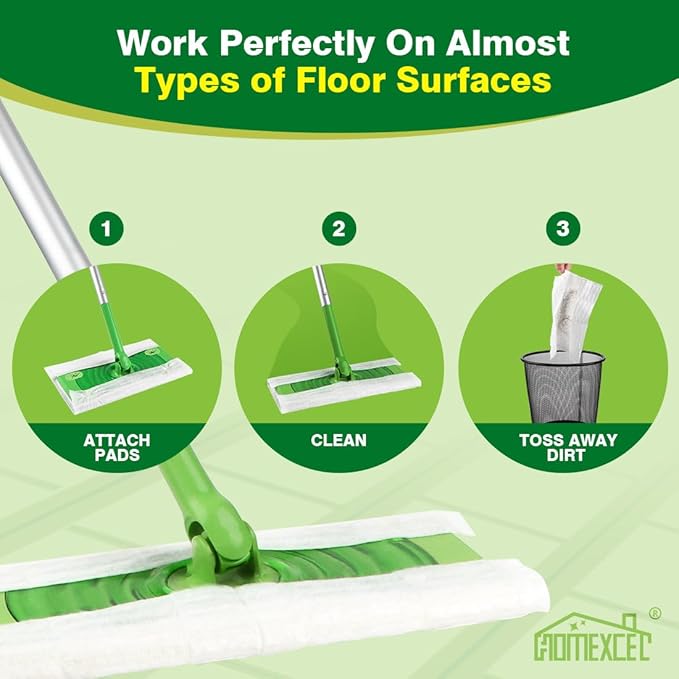 HOMEXCEL Dry Sweeping Cloths Pads Compatible - Image 6