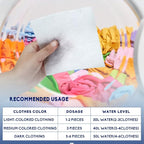 Color Absorber Laundry Sheets 80 Count, Dye Catcher to Prevent Clothes from - Image 4