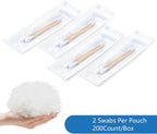 JMU Sterile Cotton Tipped Applicators, 2000 Sterile Cotton Swabs Wood Shaft - Image 3