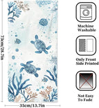 Sea Turtle Hand Towels Set of 2 Breathable Ocean Beach Hand Towels Marine Life - Image 2