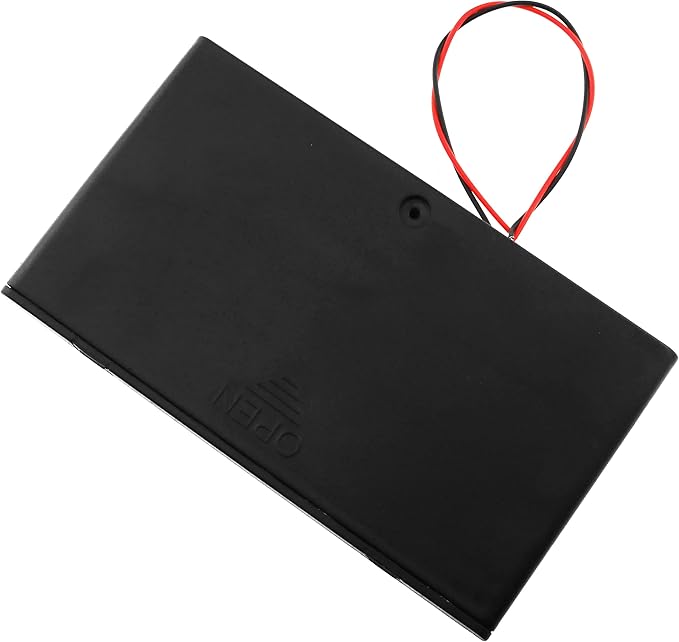 E-outstanding 12V Battery Holder 8X 1.5V AA Battery Storage Case Black Box - Image 3