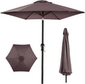 Best Choice Products 10ft Outdoor Table Compatible Steel Polyester Market Patio Umbrella w/Crank and Easy Push Button Tilt by BestChoiceProducts