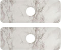 Kitchen Sink Splash Guard 2 PCS 14.7 Inch Sink Faucet Mat Splash Guard by Eyanle