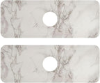 Kitchen Sink Splash Guard 2 PCS 14.7 Inch Sink Faucet Mat Splash Guard by Eyanle