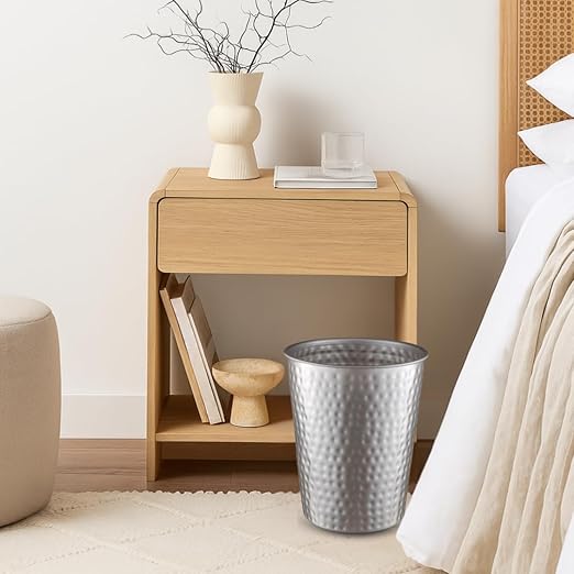 Monarch Abode Metal Bathroom Trash Can – Waste Basket - Image 8