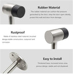 3 Inch / 75mm Heavy Duty Floor Stop, Door Stopper Stainless Steel Brushed Nickel - Image 5