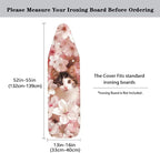 Pink Flower Cat Ironing Board Cover Cover Heat-Reflective Scorch Resistant Home - Image 5