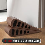 JQK Rubber Door Stopper Wedge, Bronze 3 Pack Soft TPR Premium Door Stops - Image 7