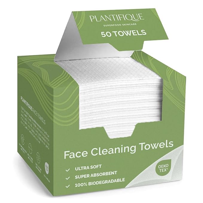 PLANTIFIQUE Disposable Face Towels XL 10"x12" by Plantifique