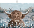 Cow Dish Drying Mat for Kitchen Counter Decor 18x24 Inch Floral Absorbent by Ovitssrk