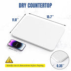 Quick Dry Stone Drying Mat for Kitchen Counter, Water-Absorbent Diatomaceous - Image 2