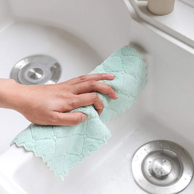 kimteny 12 Pack Kitchen Cloth Dish Towels, Premium Dishcloths, Super Absorbent - Image 4