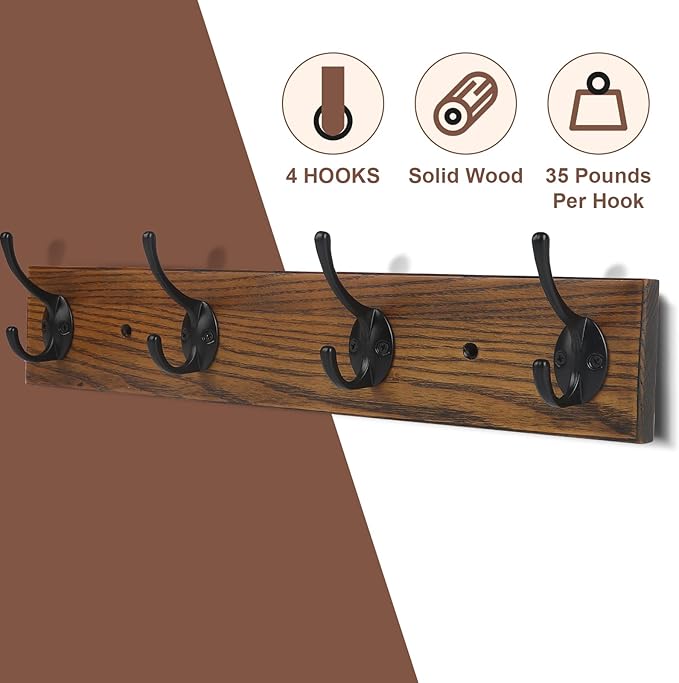 Coat Rack Wall Mounted, Wall Coat Rack - Image 4