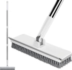Floor Scrub Brush with 55" Long Handle, 2-in-1 Floor Brush with Built-in by Unknown