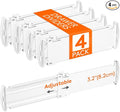 Lifewit 3.2" Tall 4 Pack Drawer Dividers, 26.5-42cm/10.2-16.5" Expandable by Lifewit