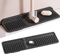Faucet Mat for Kitchen Sink, 2025 New Silicone Sink Splash Guard, 7°Slope Fast by SOCORIA