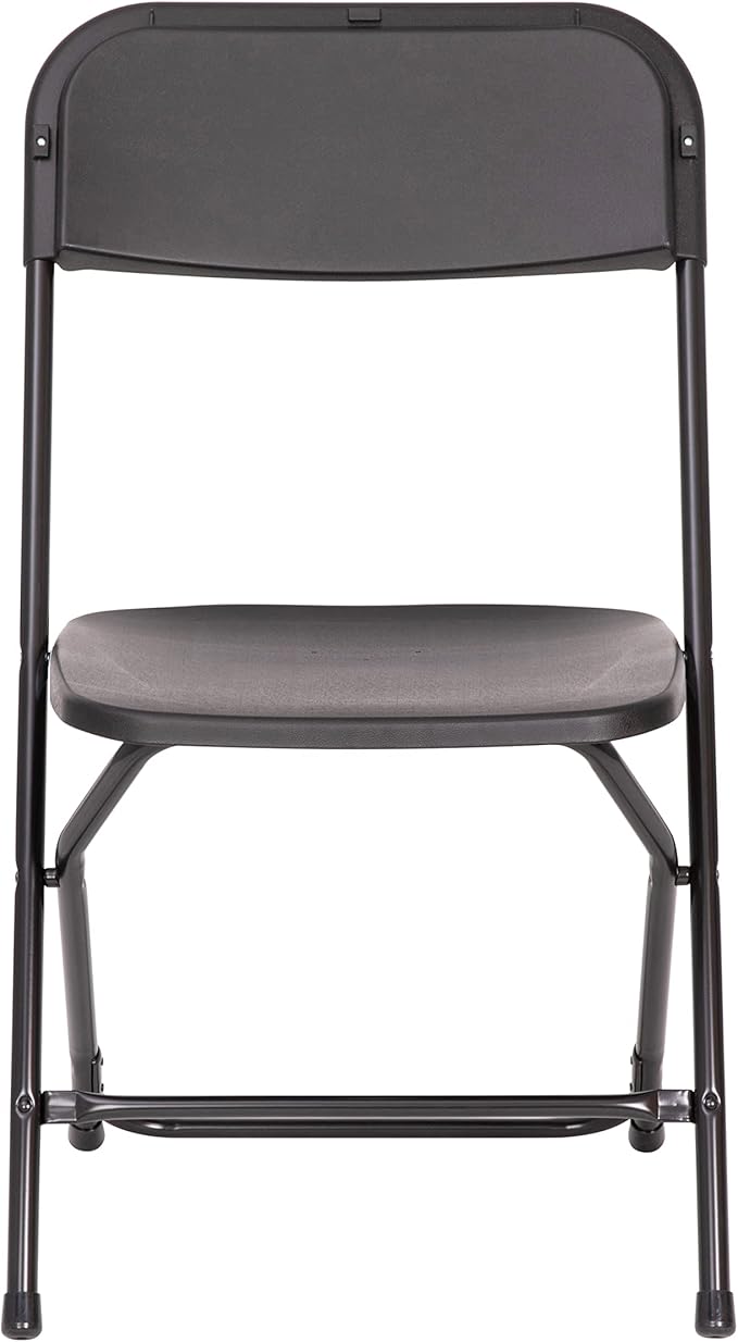 Flash Furniture Hercules Series Big & Tall Stackable Plastic Folding Chairs, Extra Wide Commercial Event Seats, Set of 4, Black - Image 15