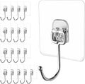Large Adhesive Hooks, Waterproof & Rustproof Wall Hook by LGDNNYYY
