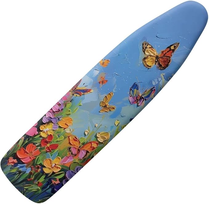 Oil Painting Floral Ironing Board Cover and Pad, Heat Reflective and Stain by Vanideaoty