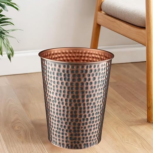 Monarch Abode Metal Bathroom Trash Can – Waste Basket - Image 5