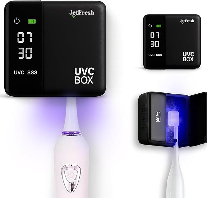 UV Toothbrush Sanitizer Holder & Cleaner by JetFresh