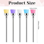 5 Pcs Nail Bit Brush Cuticle Clean up Drill Bit Brush Nail Drill Bits, Nails - Image 4
