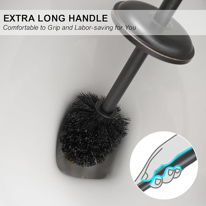 BESy Toilet Brush and Holder, Toilet Cleaner Bowl Set - Image 7