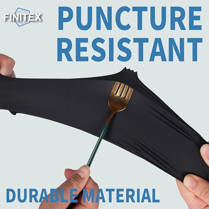 FINITEX Black Nitrile Disposable Medical Exam Gloves - Image 4
