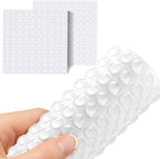 200 Pieces Cabinet Door Bumpers, 0.4inch Round Silicone Clear Self Adhesive by JUMINIZ