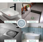 GD 4-Pack Silicone Shower Drain Hair Catcher Anti-Clog Shower Drain, Sink & - Image 3